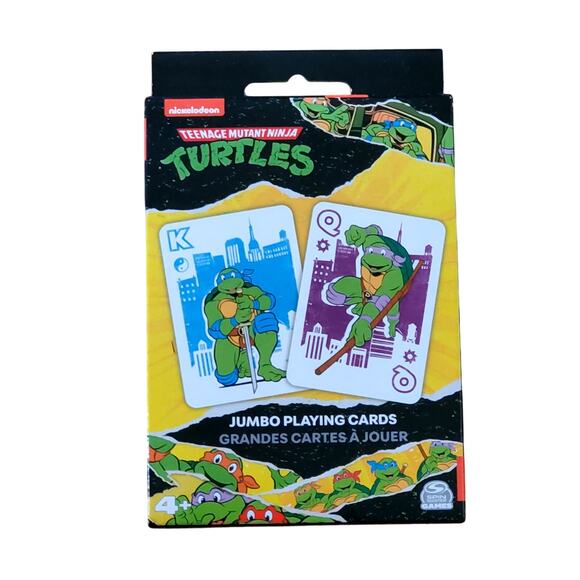 TMNT Teenage Mutant Ninja Turtles Jumbo 54 Playing Cards 2022 Nickelodeon - Picture 1 of 3